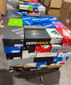 Branded Shoes Pallets for Sale with 200 pairs of Adidas Nike Vans Crocs Converse wholesale footwear